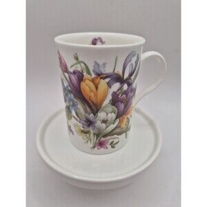 Royal Burlington Bone China Staffordshire Floral Crocus Design